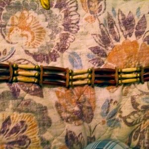 Bone bead choker necklace